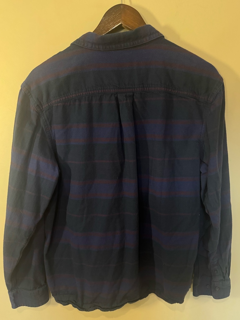 The North Face Navy Shirt with Subtle Red Stripe - Picture 3 of 7